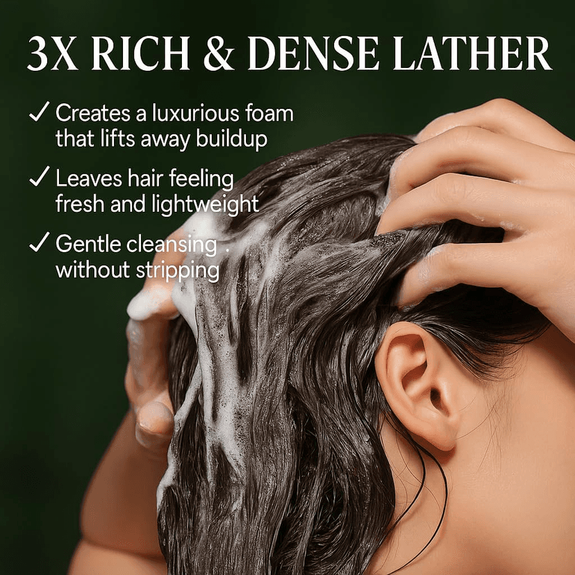 Herbal Ginseng Shampoo Bar with Foaming Net – Nourishing Solid Shampoo for Smooth, Shiny Hair