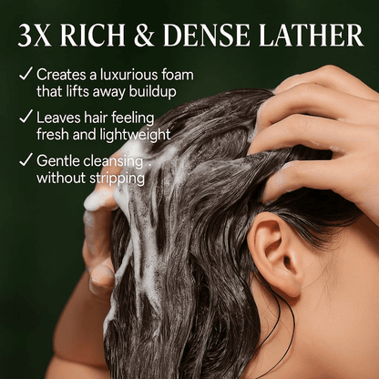 Herbal Ginseng Shampoo Bar with Foaming Net – Nourishing Solid Shampoo for Smooth, Shiny Hair