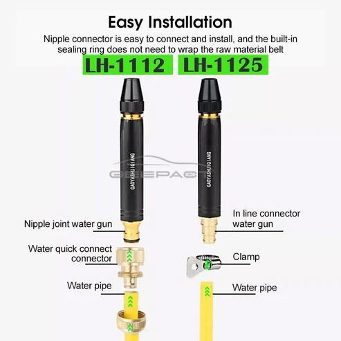 portable water hose nozzle