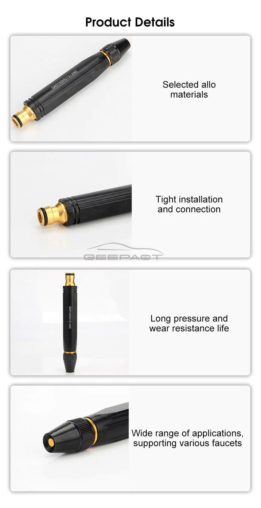 portable water hose nozzle